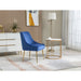 Velvet Upholstered Wing Back Parsons Chair - HomeBeyond