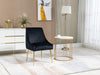 Velvet Upholstered Wing Back Parsons Chair - HomeBeyond