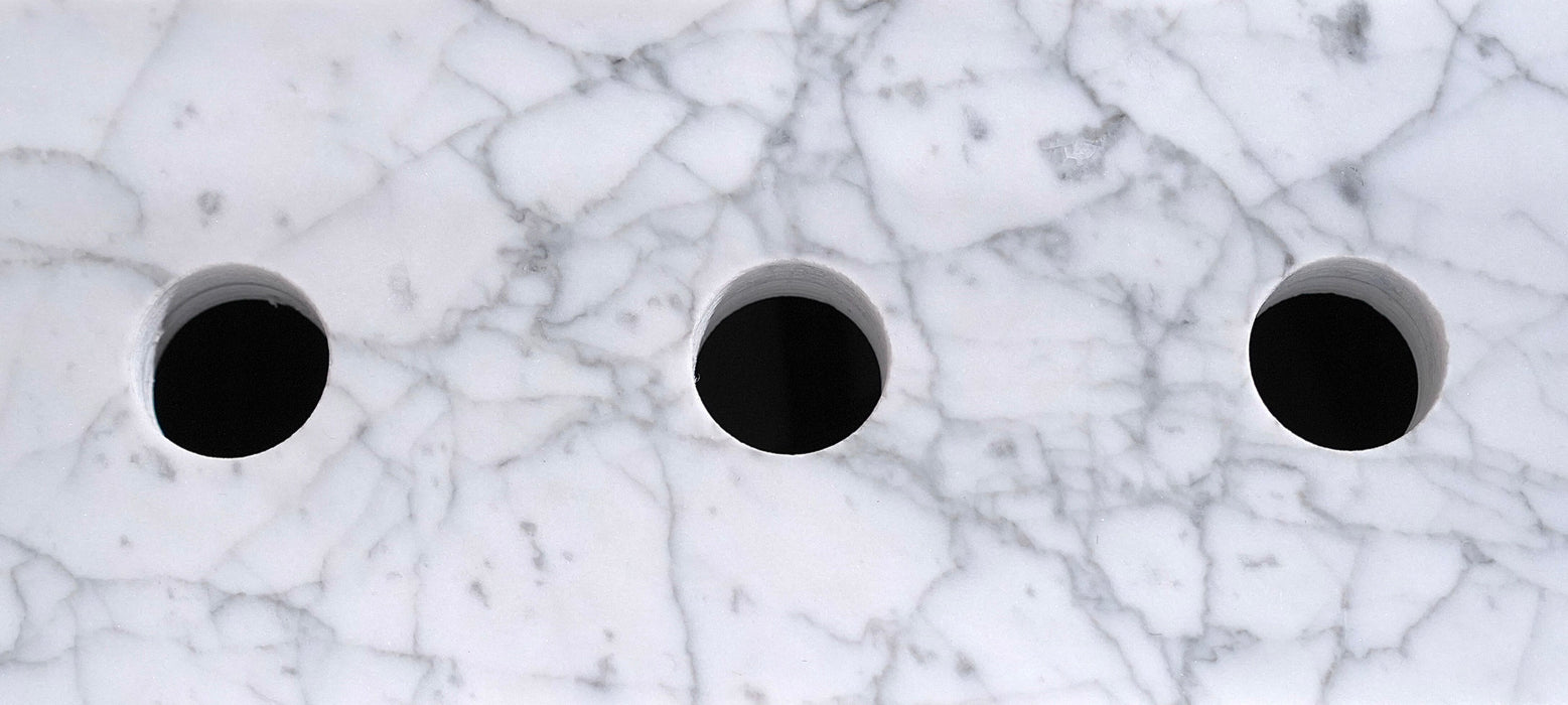Savona 48" Single Sink Bathroom Vanity Set Carrara Marble Stone Top