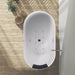 White Acrylic Freestanding Bathtub with Air Bubble System - HomeBeyond