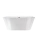 White Acrylic Freestanding Bathtub with Air Bubble System - HomeBeyond
