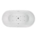 White Acrylic Freestanding Bathtub with Air Bubble System - HomeBeyond